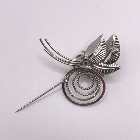 Bond Boyd Sterling Signed Roses Pin Brooch - Picture 4 of 9